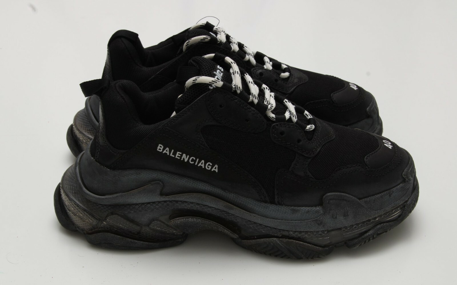 Balenciaga Mens Triple S Clear Sole in Black Size 40/US 7 | eBay